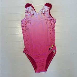 GK Pink Invitational leotard